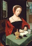 unknow artist, Saint Mary Magdalene at her writing desk